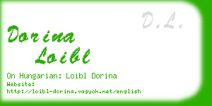 dorina loibl business card